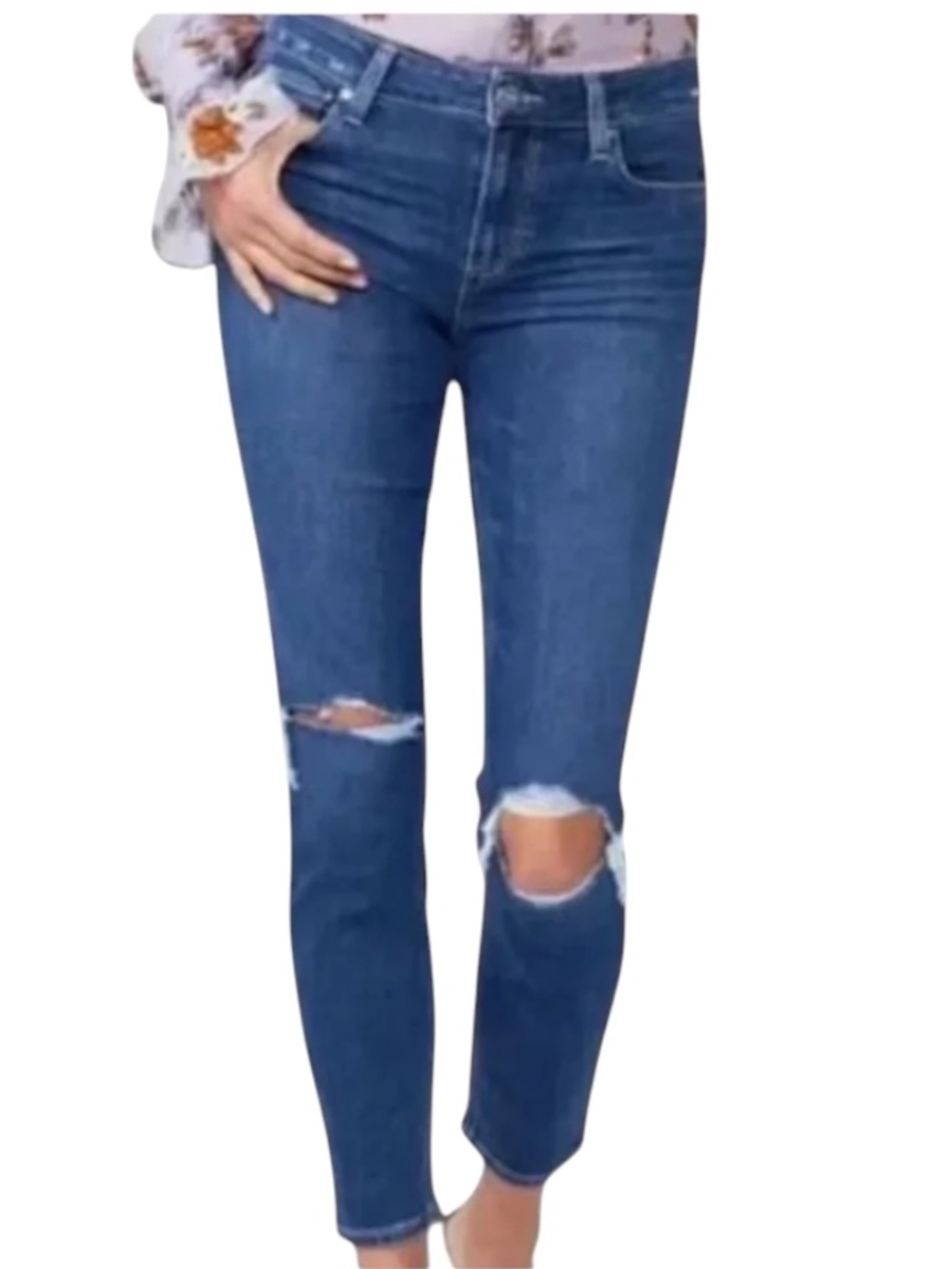 PAIGE Crop Transcend Vintage Ultra Skinny Jeans Size 24 Radio Star NWT